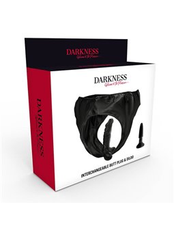 Darkness - Panties With Plug And Interchangeable Dildo
