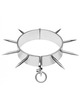 Metal Hard - Collare Bdsm in Acciaio con Spuntoni