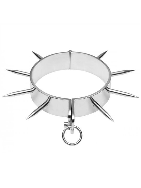 Metal Hard - Collare Bdsm in Acciaio con Spuntoni
