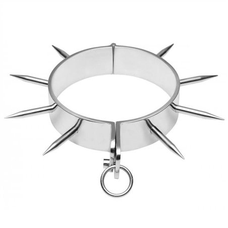 Metal Hard - Collare Bdsm in Acciaio con Spuntoni