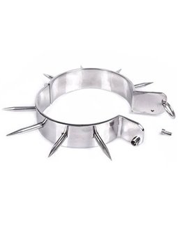 Metal Hard - Collare Bdsm in Acciaio con Spuntoni