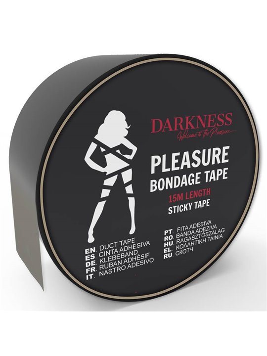 Darkness - Adhesive Black Bondage Tape 15M