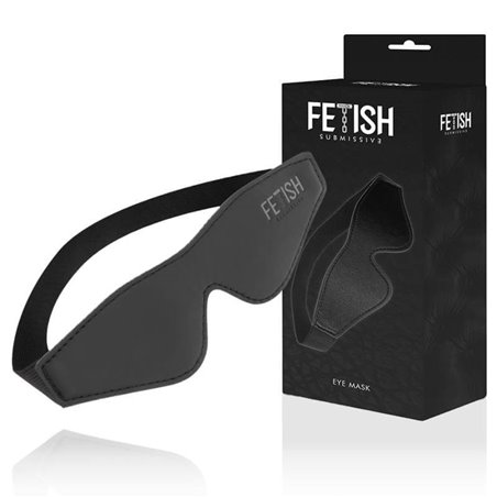Fetish Submissive - Vegan Leather Mask with Noprene Lining