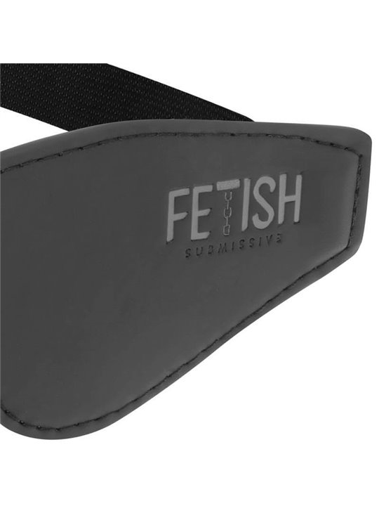 Fetish Submissive - Vegan Leather Mask with Noprene Lining