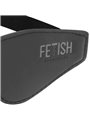 Fetish Submissive - Vegan Leather Mask with Noprene Lining