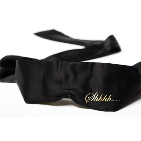 Bijoux Indiscrets Shhh - Mascherina Copri Occhi in Raso Lucido - Nero