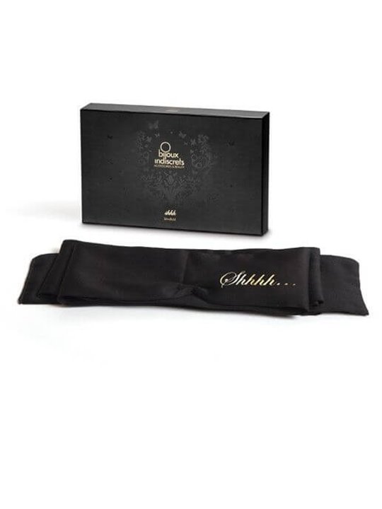 Bijoux Indiscrets Shhh - Mascherina Copri Occhi in Raso Lucido - Nero