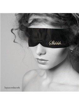 Bijoux Indiscrets Shhh - Mascherina Copri Occhi in Raso Lucido - Nero