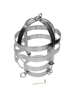 Metal Hard - Mask with Steel Necklace