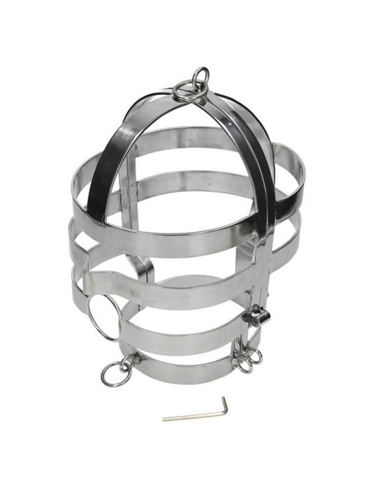 Metal Hard - Mask with Steel Necklace