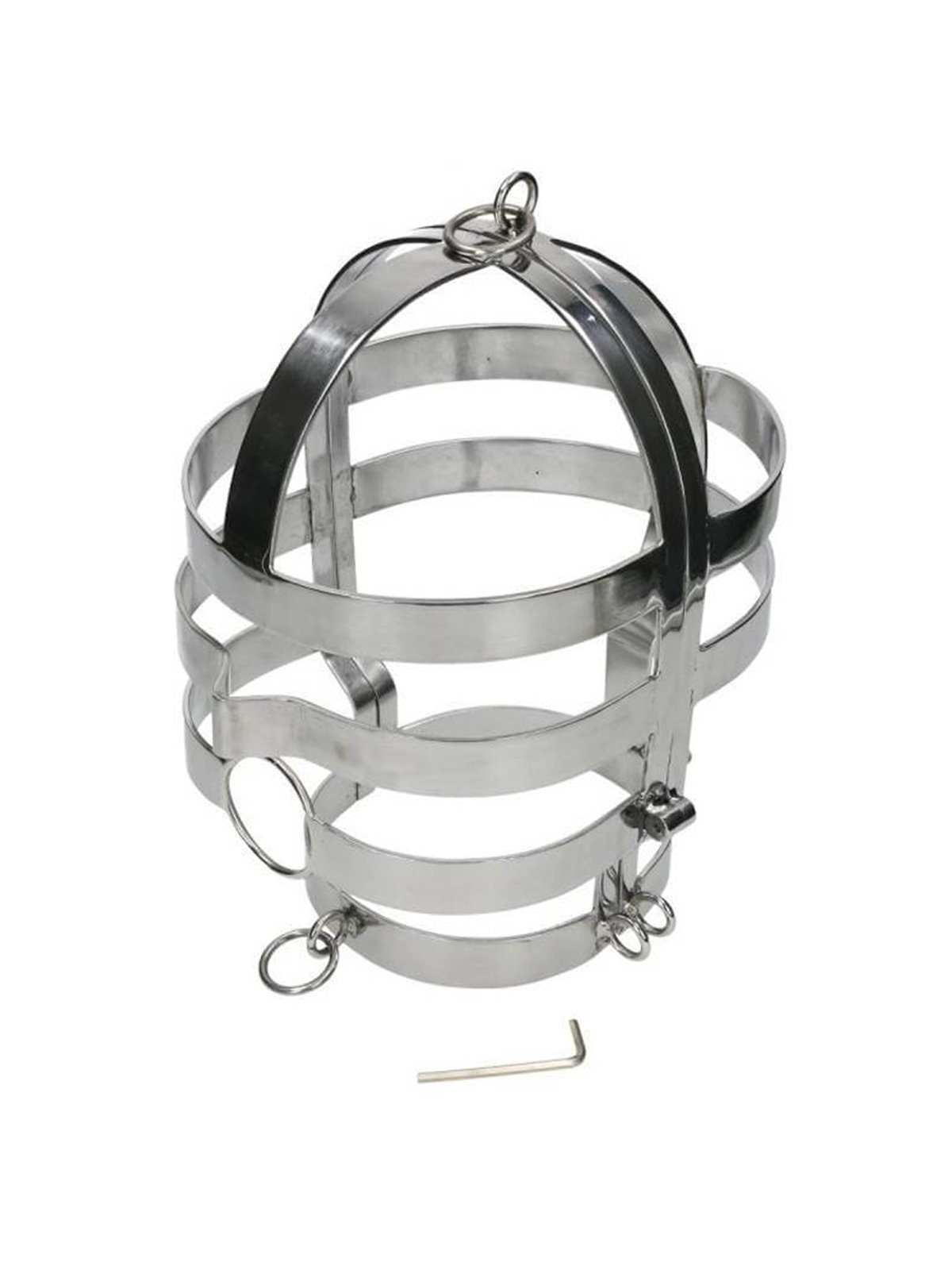 Metal Hard - Mask with Steel Necklace