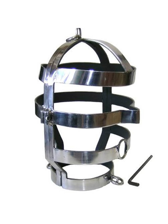Metal Hard - Mask with Steel Necklace