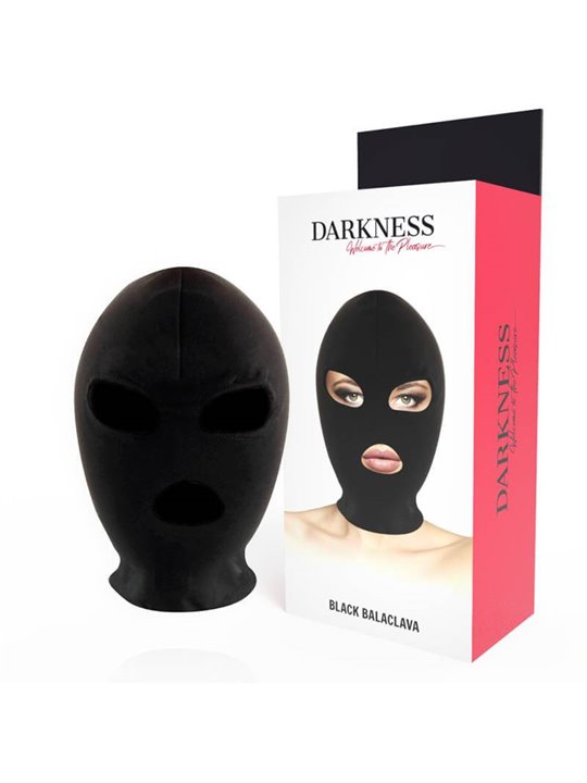 Darkness Black Balaclava - Cappuccio Nero con Apertura su Occhi e Bocca