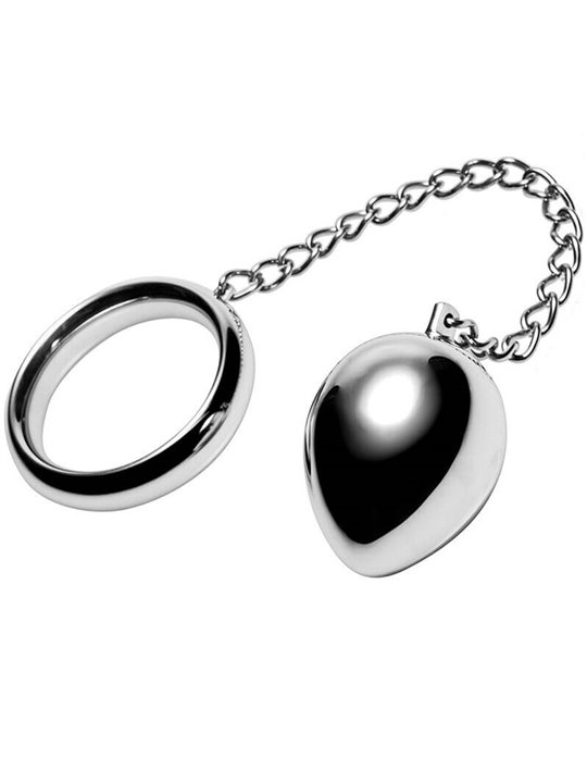Metal Hard - Cock Ring 45Mm + Chain with Metal Ball