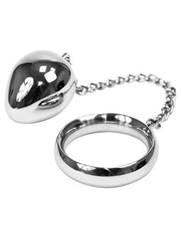 Metal Hard - Cock Ring 45Mm + Chain with Metal Ball