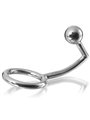 Metal Hard Intruder - Anello Fallico in Acciaio con Plug Anale 30 MM