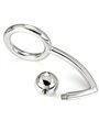 Metal Hard Intruder - Anello Fallico in Acciaio con Plug Anale 45 MM