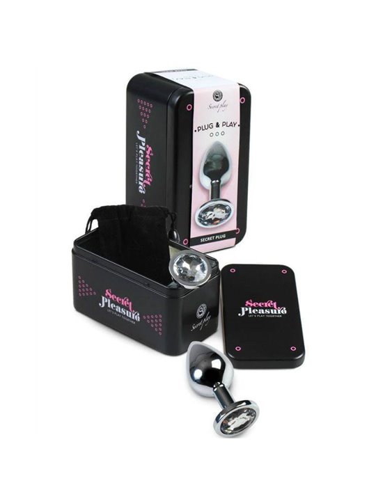 Secretplay - Plug Anal Transparent Aluminum 8 CM