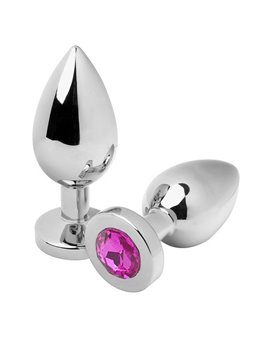 Metalhard Anal Plug Diamond Pink  Small 5.71Cm