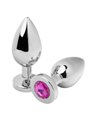 Metal Hard - Anal Plug Diamond Pink Small 5.71CM