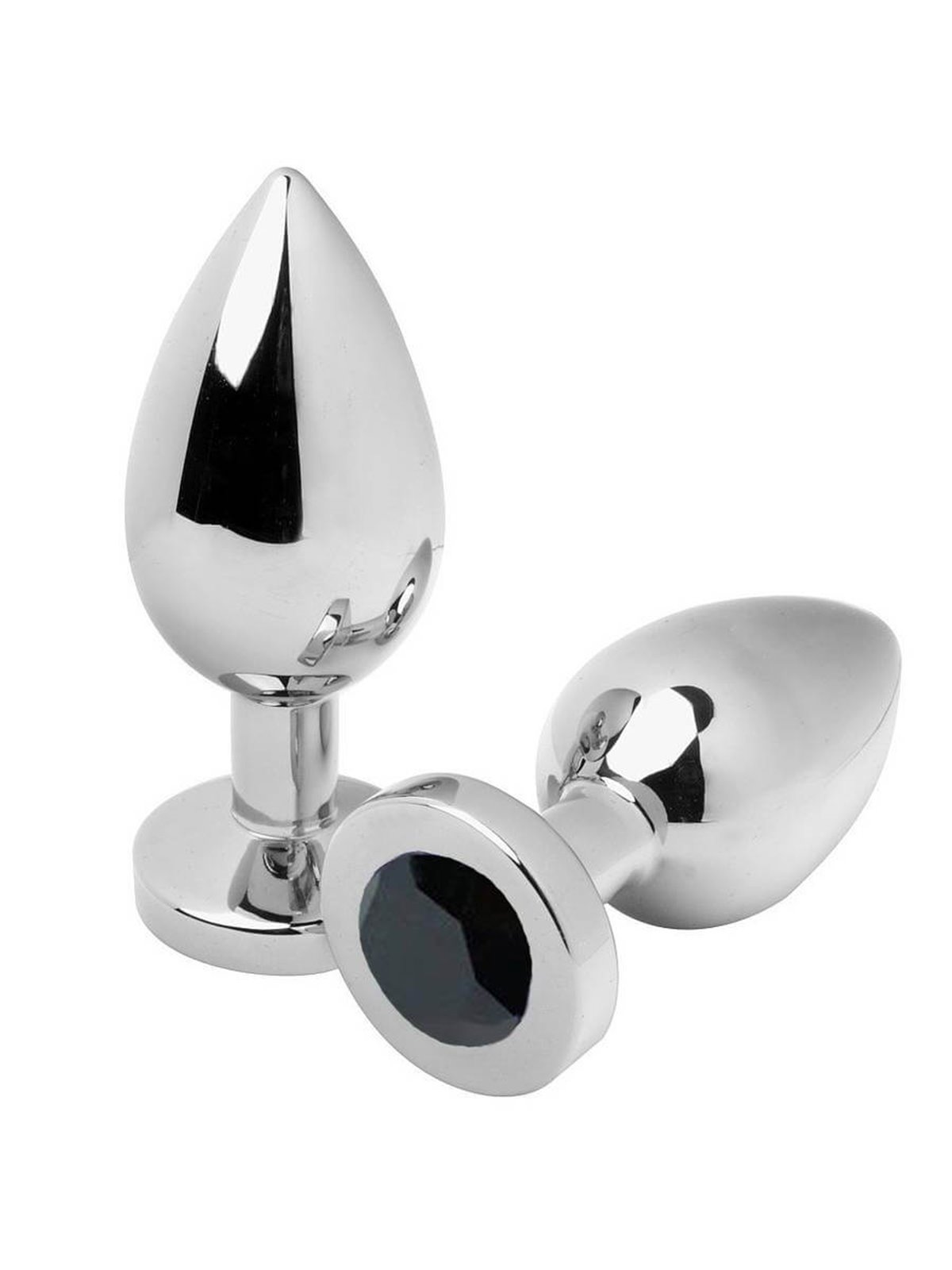 Metal Hard - Anal Plug Diamond Black Small 5.71CM