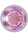 Intense - Aluminum Metal Anal Plug with Violet Crystal Size M
