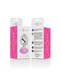 Intense - Metal Aluminum Anal Plug With Pink Glass Size S