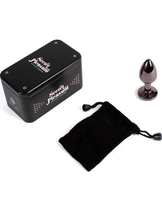 Secret Play - Gunmetal Butt Plug Small Size 7 CM