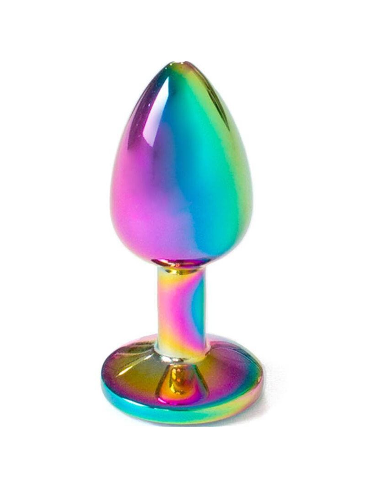 Secretplay - Metal Butt Plug Rainbow Small Size 7 CM