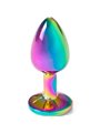 Secret Play - Metal Butt Plug Rainbow Small Size 7 CM