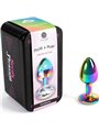 Secretplay - Metal Butt Plug Rainbow Small Size 7 CM