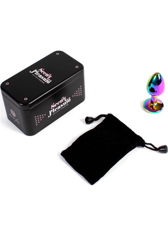 Secretplay - Metal Butt Plug Rainbow Small Size 7 CM