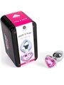 Secretplay - Metal Butt Plug Fuchsia Heart Small Size 7 CM
