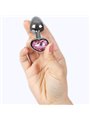 Secretplay - Metal Butt Plug Fuchsia Heart Small Size 7 CM