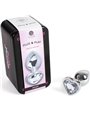 Secretplay - Metal Butt Plug Clear Crystal Heart Small Size 7 CM