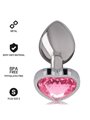 Intense - Aluminum Metal Anal Plug Pink Heart Size S