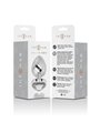Intense - Metal Aluminum Anal Plug Heart White Size S