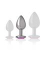 Intense - Aluminum Metal Anal Plug Pink Heart Size M