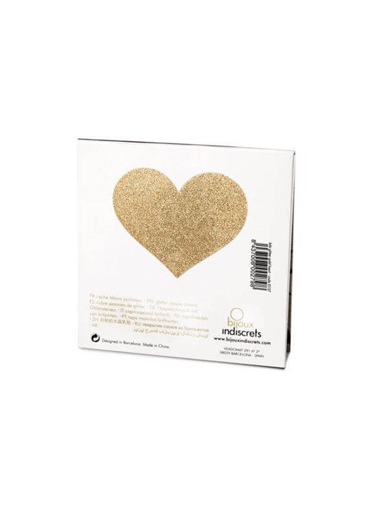 Bijoux Indiscrets Copricapezzoli Flash Heart Gold