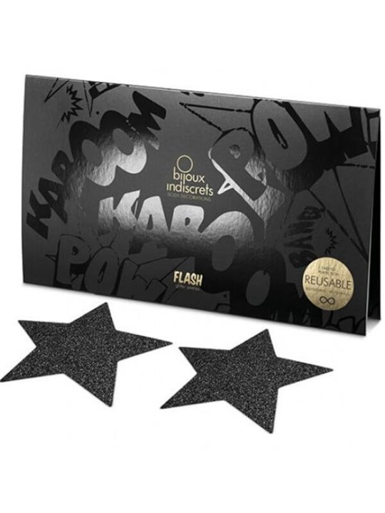Bijoux Copricapezzoli Flash Star Black
