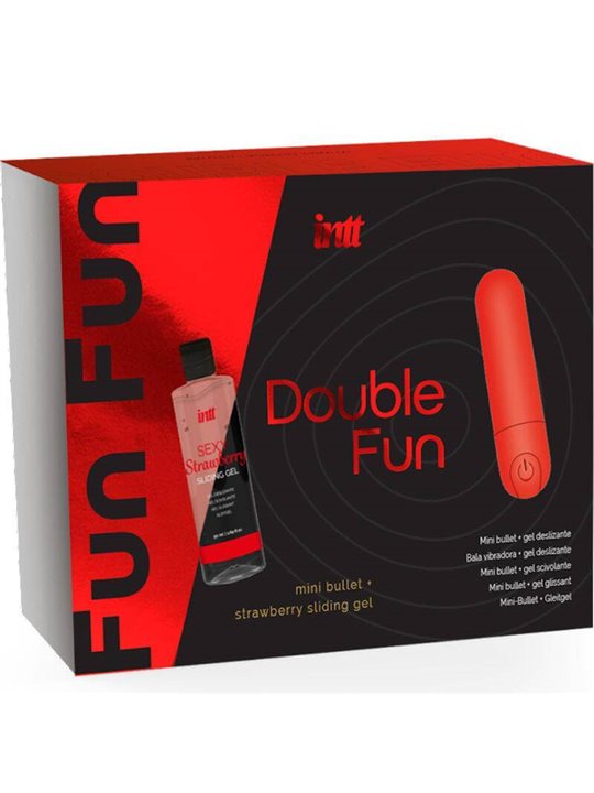Intt Releases - Double Fun Kit with Vibrating Bullet and Strawberry Massage Gel