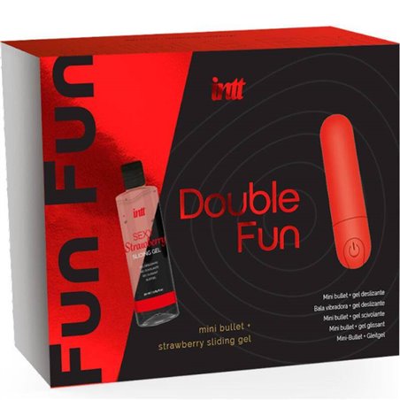 Intt Releases - Double Fun Kit with Vibrating Bullet and Strawberry Massage Gel