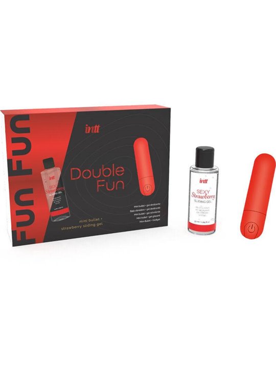 Intt Releases - Double Fun Kit with Vibrating Bullet and Strawberry Massage Gel