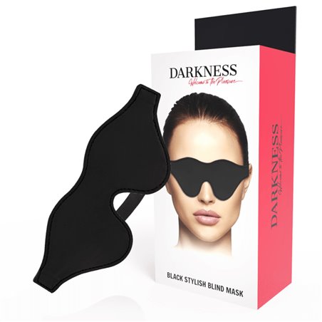 Darkness Black Stylish Blind Mask - Mascherina Copri Occhi Nera