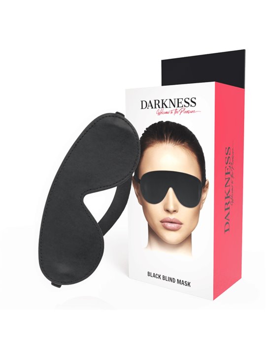 Darkness Black Blind Mask - Mascherina Copri Occhi in PVC Nero