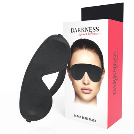 Darkness Black Blind Mask - Mascherina Copri Occhi in PVC Nero