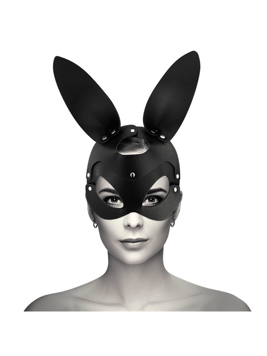Coquette Chic Desire - Vegan Leather Mask with Rabbit Ears