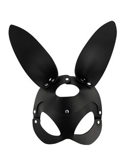 Coquette Chic Desire - Vegan Leather Mask with Rabbit Ears