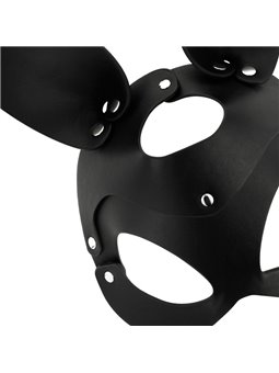 Coquette Chic Desire - Vegan Leather Mask with Rabbit Ears