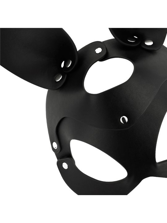 Coquette Chic Desire - Vegan Leather Mask with Rabbit Ears